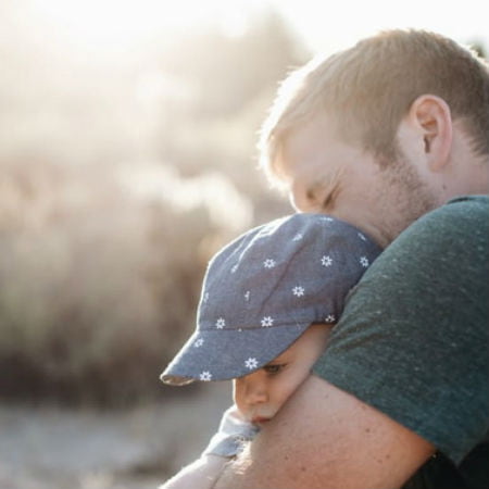 Father Hugging His Child