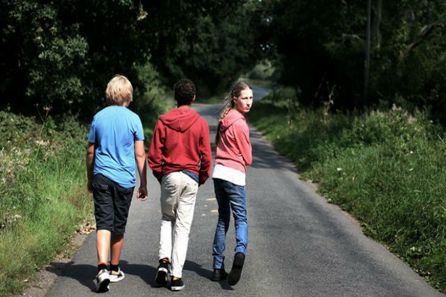 Teenagers Walking