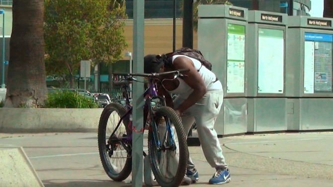 Stealing a bicycle Bike Theft