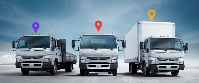 Different vehicles with GPS devices Vehicle Tracking System