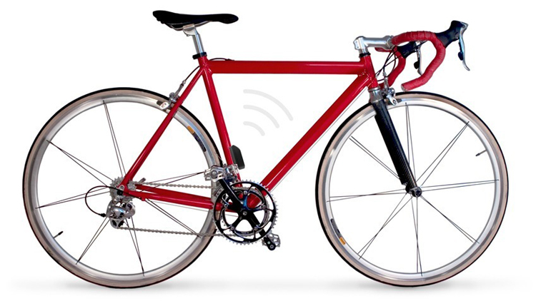 A bike installed with a GPS tracker Bicycle Tracker