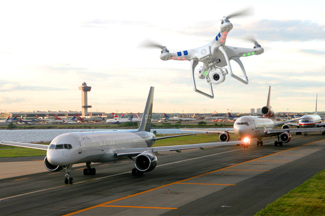 Drone Flown Near an Airport