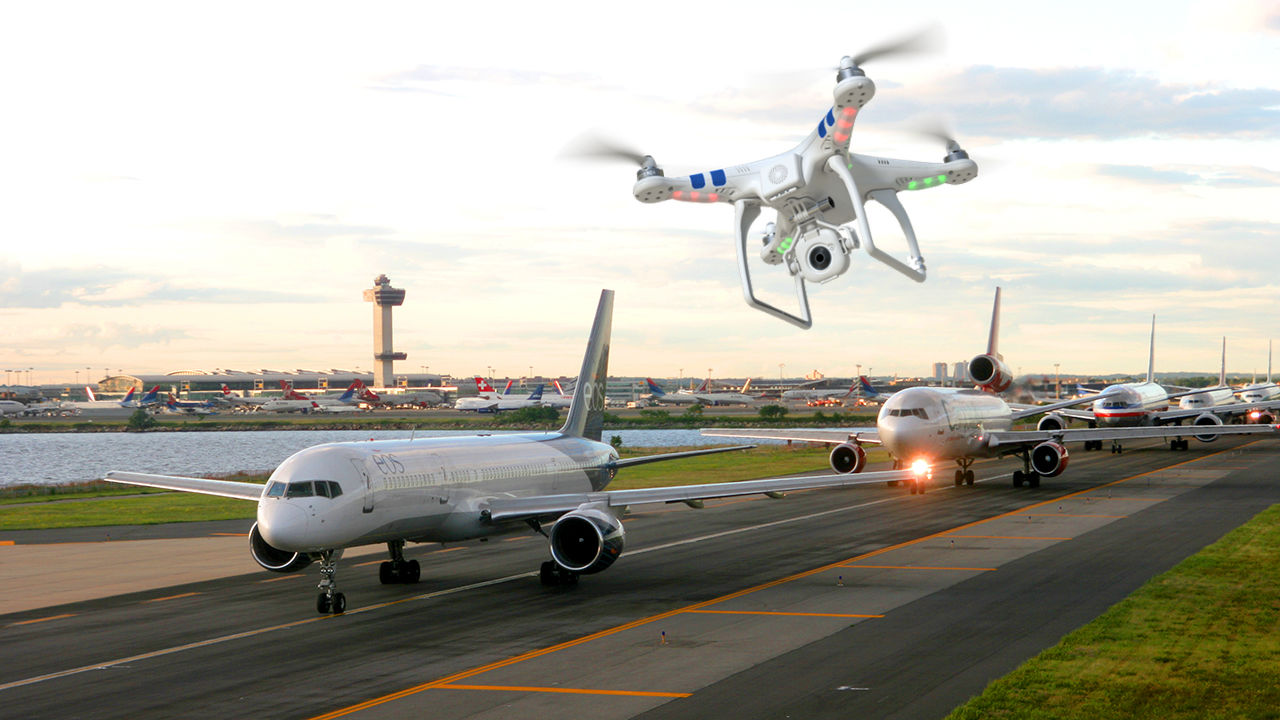 Rogue Drones in Airport