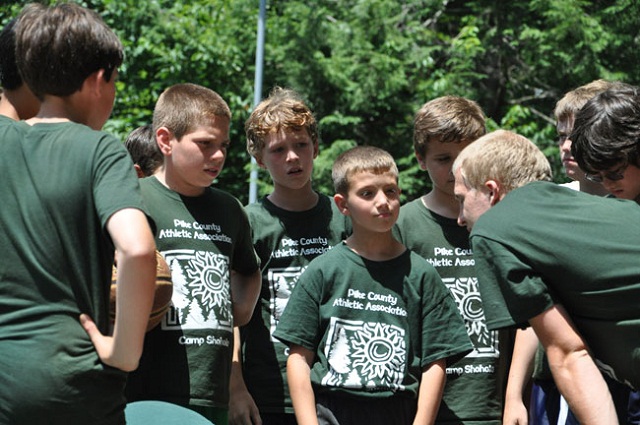 Listening to their instructor Team Works