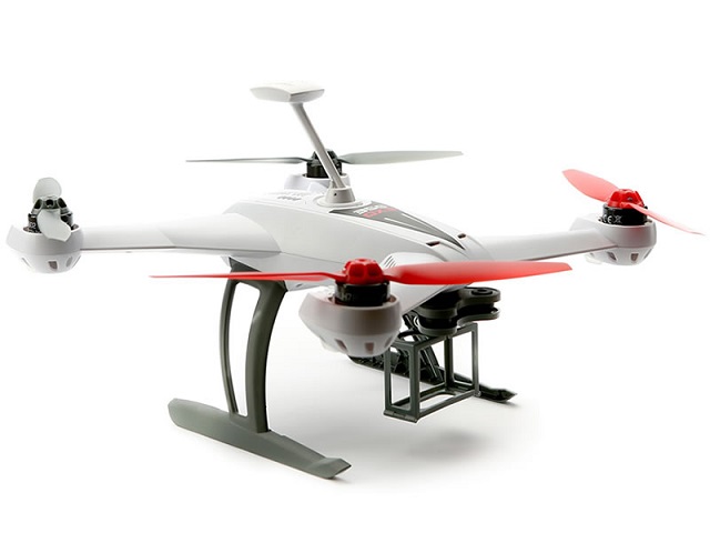 Captures aerial photos and videos in HD Blade 350 QX3
