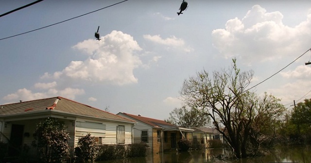New Orleans after a hurricane made a landfall Hurricane Katrina