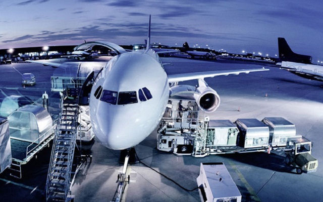 An aircraft preparing to ship cargo Air Freight