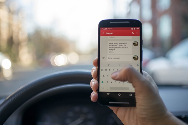 Someone that is texting while driving Texting while Driving
