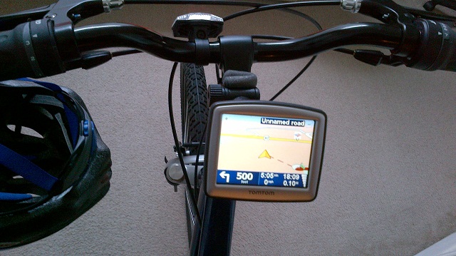 A GPS device in a bike GPS Devices for Cyclists