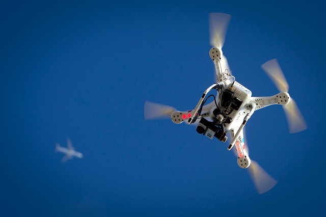 Drones Flying