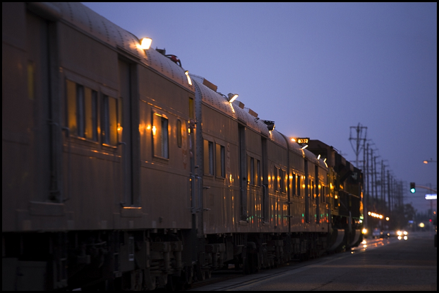A circus train running Circus Train