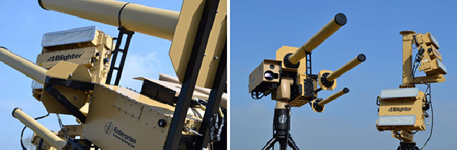 A gun-shaped device DroneDefender