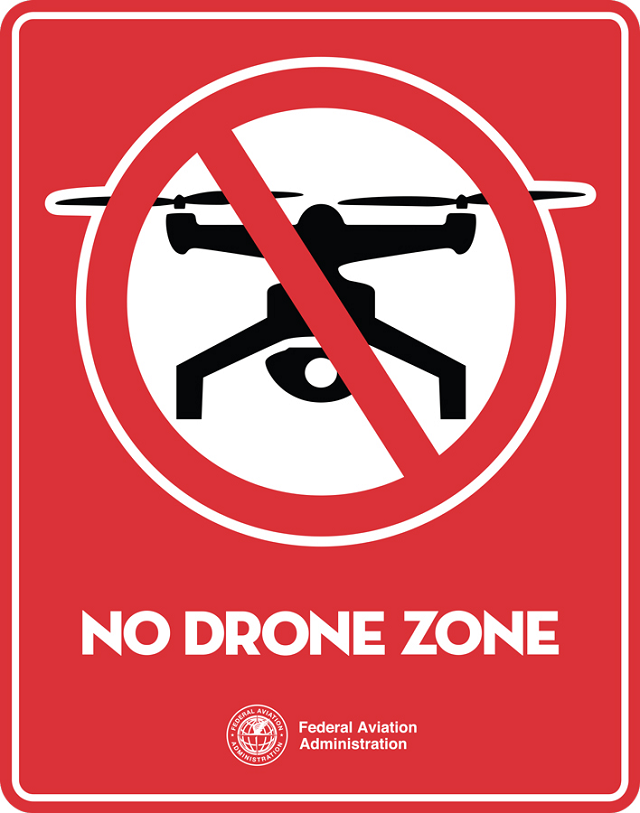 FAA No Drone Zone