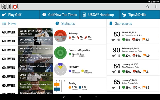 An app for people who loves playing golf Golfshot