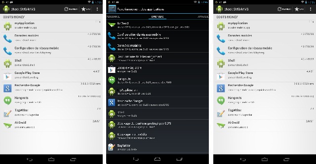 Scans your installed applications SMS/MMS Spy Detector