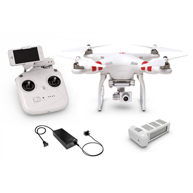 A quadcopter with built-in GPS and compass DJI Phantom 2