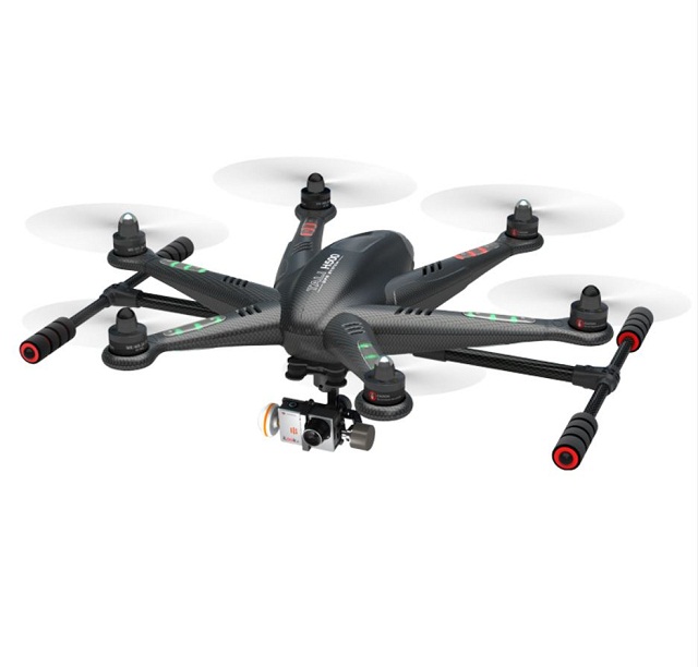 Hexacopter with retractable landing skids Walkera Tali H500