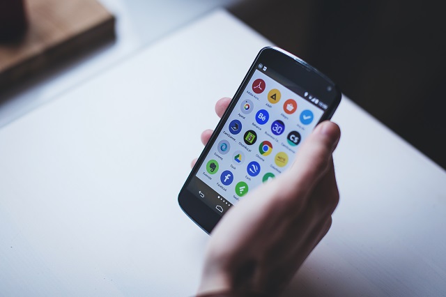 A smartphone with different apps installed Smartphone Tracking