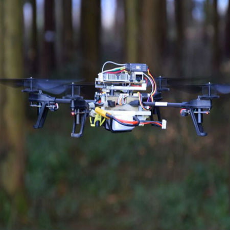 Drones Search for Lost People by Following Forest Trails