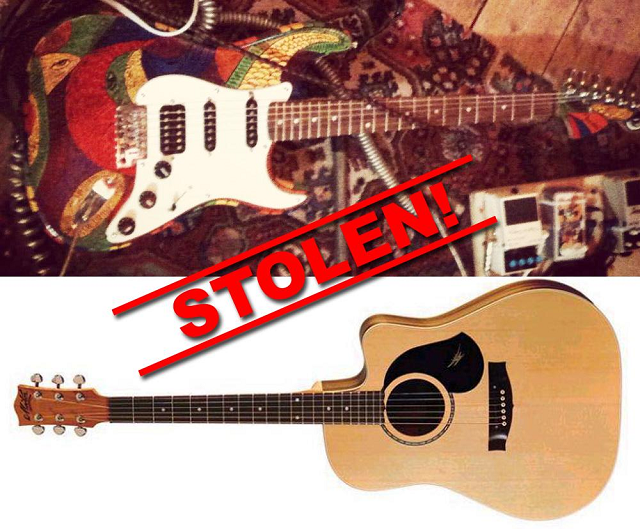 Image of a stolen guitar Stolen Guitar