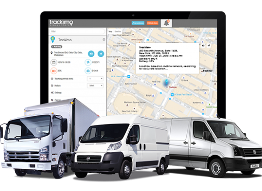 Trackimo App for Delivery Vehicle GPS Tracking