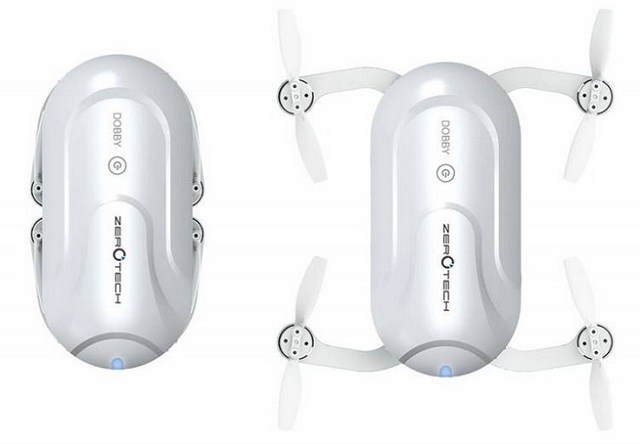 A foldable selfie drone Pocket Selfie Drone