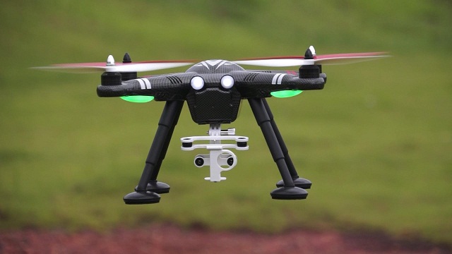 A beautiful drone flying Flying Drone