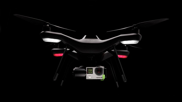 A drone with GoPro Hero4 Solo Drone's Specs