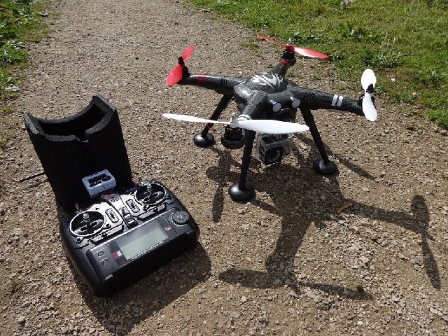 A drone and its controller Drone and Contoller