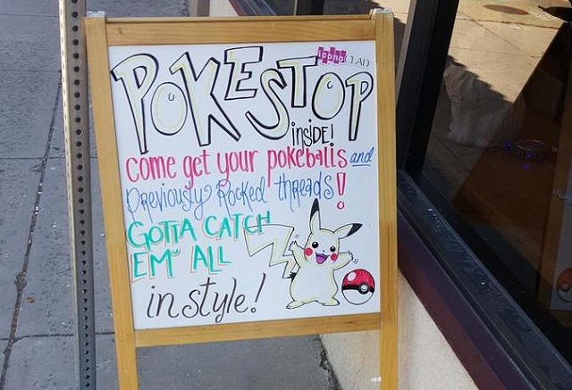 An attractive sign board for poke players Sign Board