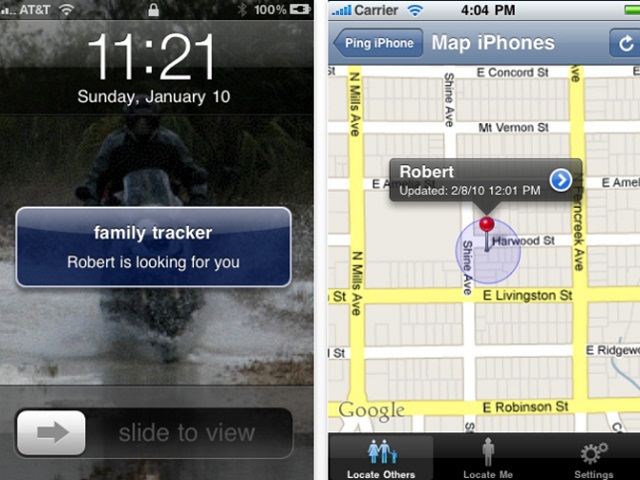 Tracker that can contact family members Family Tracker