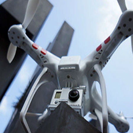 Drone Crashes Onto House Roof