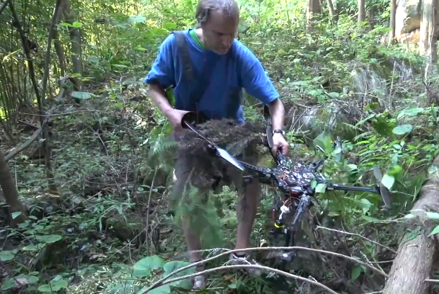 Aerial Photographer Crashes His Camera Drone