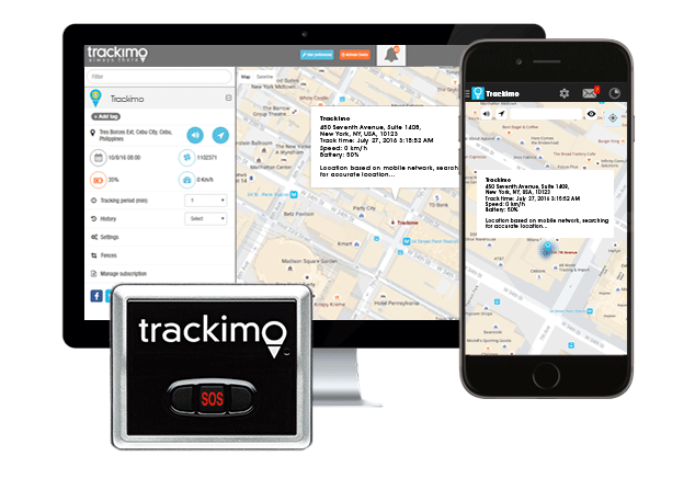 Trackimo gps tracking device with app