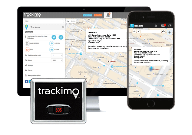 Trackimo gps tracking device with app