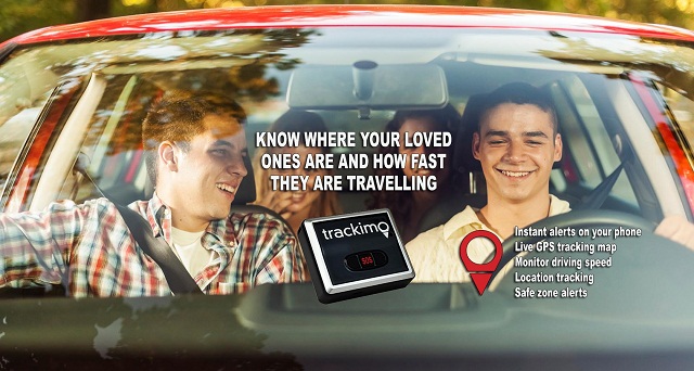 Teen driver using trackimo Teen Driving