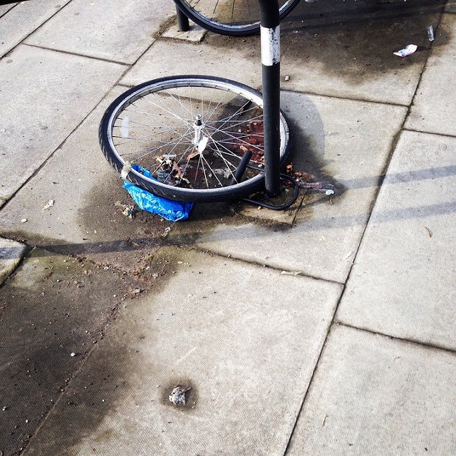 A stolen bicycle Bike Theft