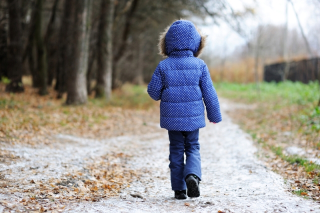 A Kid Walking Alone