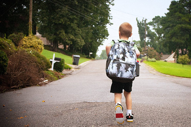 Kid Walking Alone