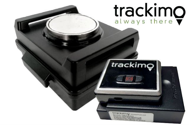 Trackimo's waterproof magnetic box and 3500 mAh battery pack