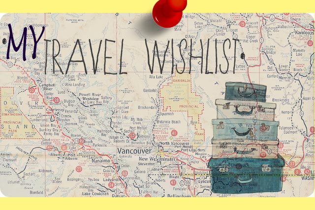 Travel Wish List Map Printable