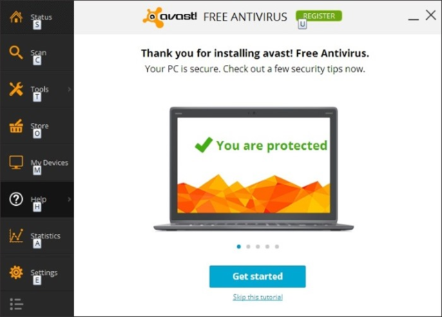 does avast malware scan