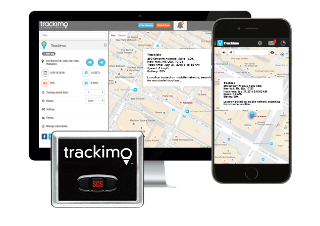Trackimo vehicle tracker for rental company